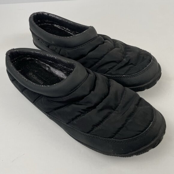 Columbia Packed Out II Omni-Heat Slippers Men’s 10 Black Slip On BM1610-010 - Picture 1 of 9